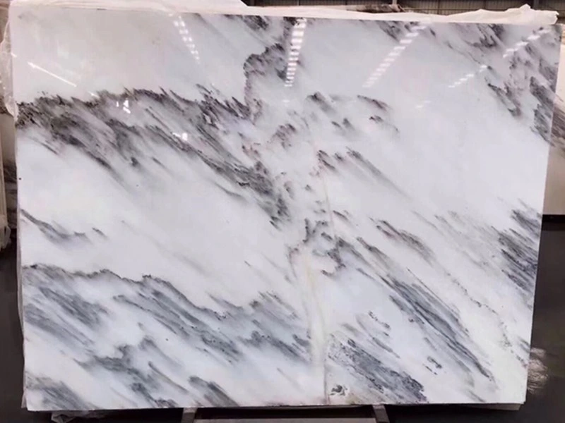 Ink White Marble Stone for Flooring/Floor Tile/Background Wall Panel/Cladding/Tiles/Countertop/Workbench/Table Top