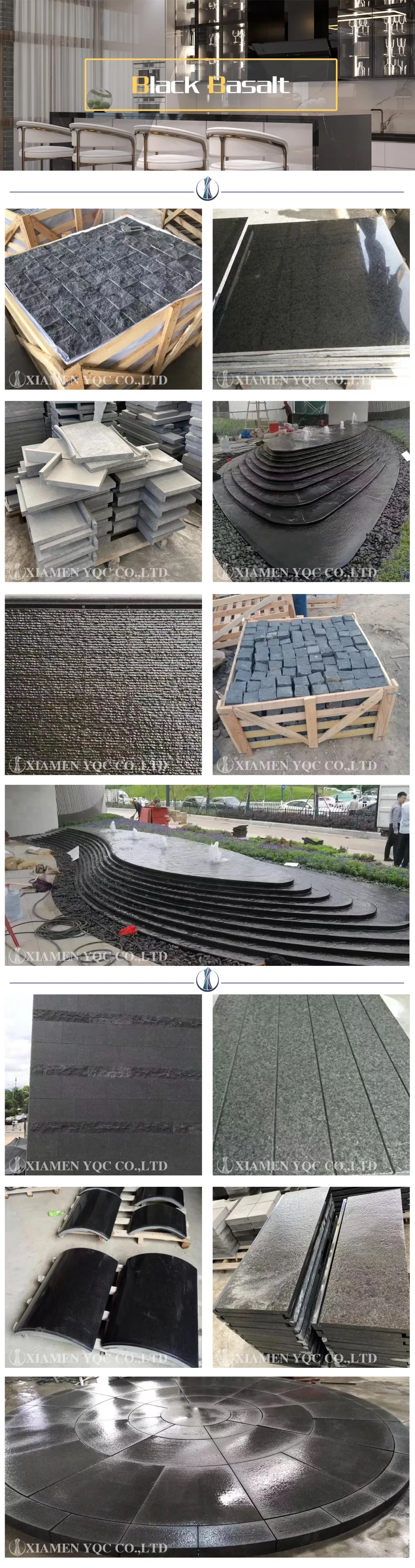 Natural Basalt/Granite Stone with Grey/Black/Red/Yellow/Pink G602/G654/G603/G682/G684/G664/G636/G633 for Paving, Countertop, Tiles, Kerbs, Steps, Coping/Cobbles